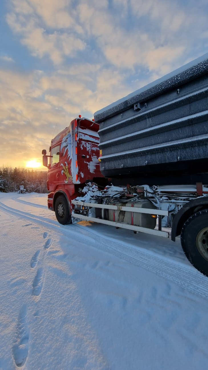 Anders Larsson Bjursele grävmaskiner – snöflak 2