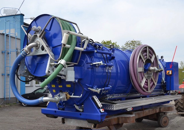 Slamsug på lastväxlar ram – produktbild 2